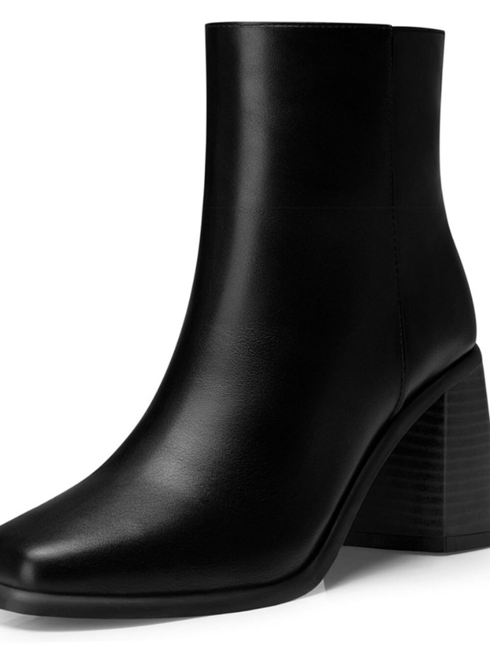 Women Heel Ankle Boots: 2.9 Inch Comfortable Chunky Booties
